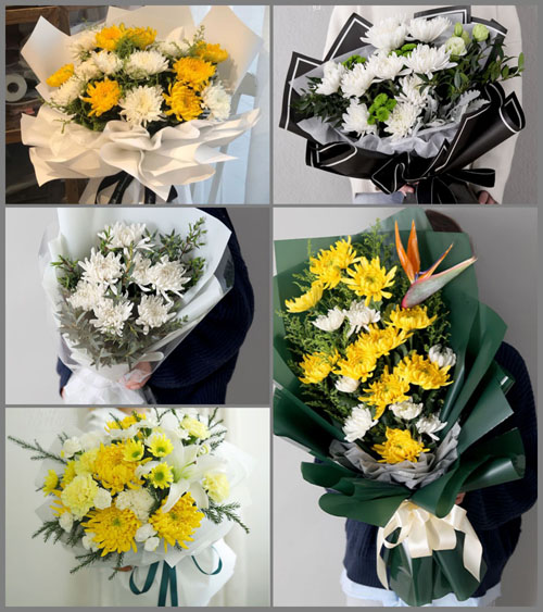 广东肇庆市怀集县冷坑镇白事花束代送
